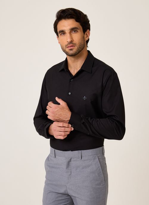 Camisa Slim Fit Tricoline Lis Dudalina Masculina