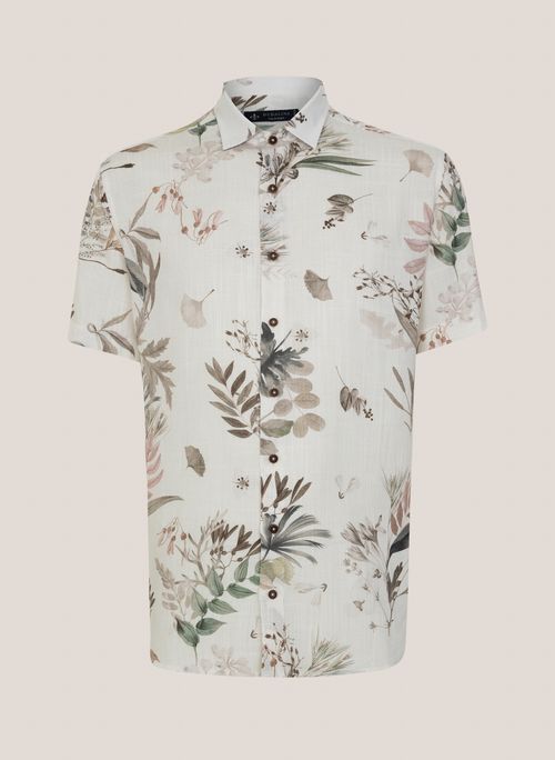 Camisa Comfort Fit Estampada Dudalina Masculina