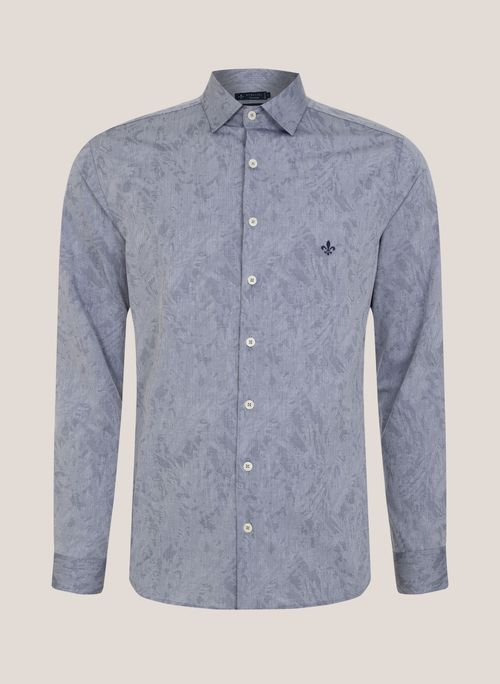 Camisa Milano Fit Jacquard Dudalina Masculina