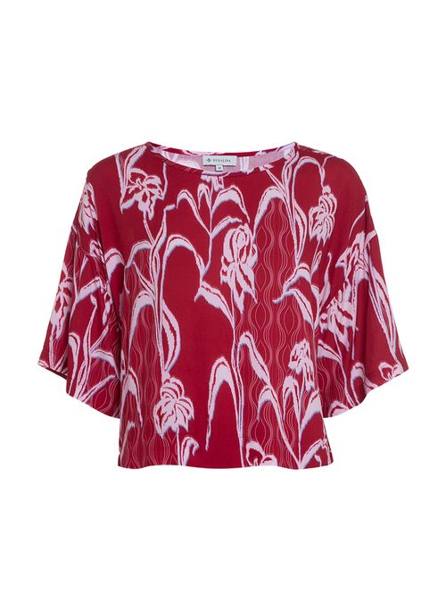 Blusa Estampada Dec Redondo Dudalina Feminina