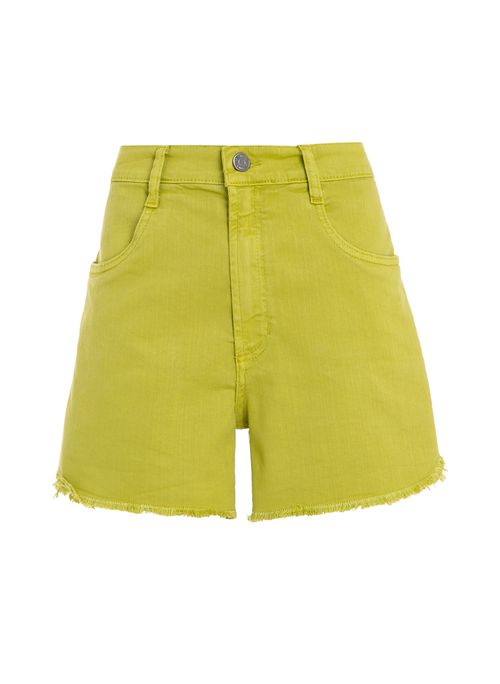 Shorts Relax Sarja Tinturado Dudalina Feminino