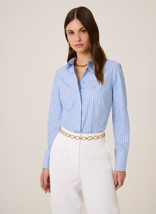 Camisa Slim Ft Listrada Dudalina Feminina