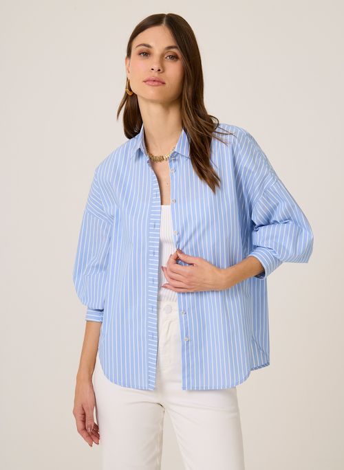 Camisa Special Fit Listrada Dudalina Feminina