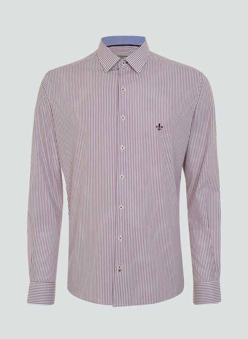 Camisa Slim Fit Listrada Dudalina Masculina