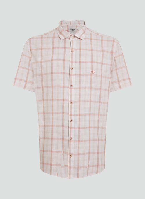 Camisa Comfort Fit Slub Dudalina Masculina