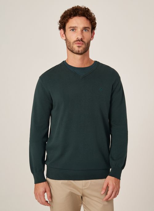 Suéter Tricot Básico Dudalina Masculino