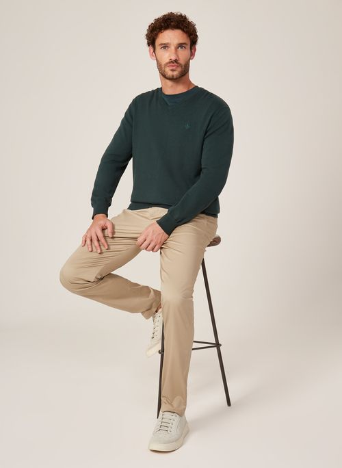 Suéter Tricot Básico Dudalina Masculino