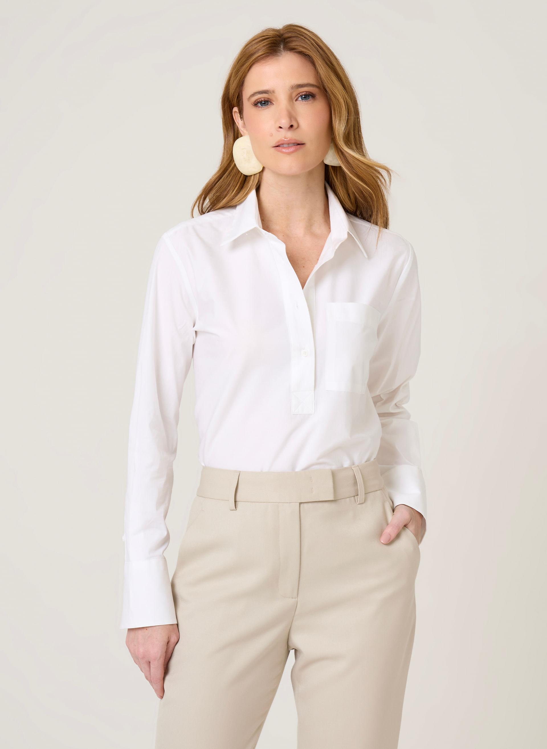 Camisa Ampla Renata Dudalina Feminina