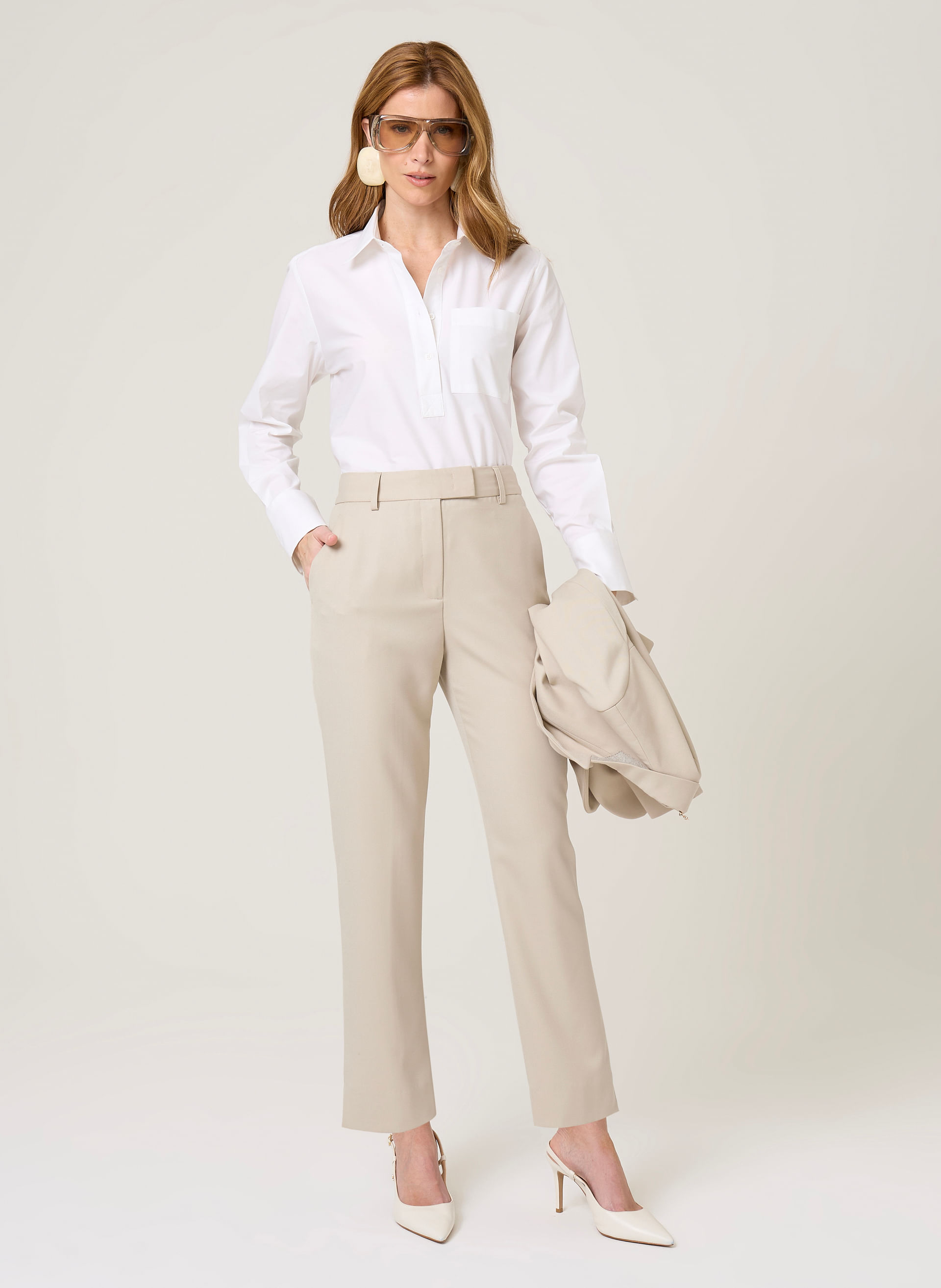 Camisa Ampla Renata Dudalina Feminina